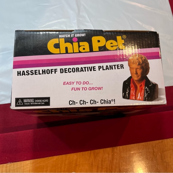 CHIA PET David Hasselhoff “The Hoff” Pottery Planter - Knight Rider New In Box!! - Picture 5 of 10